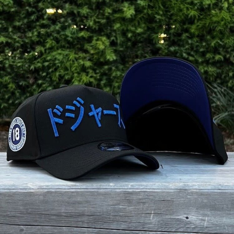 New Era LA Black Metallic Blue Kanji Yamamoto MVP 2025 WS Champs 940 a-frame