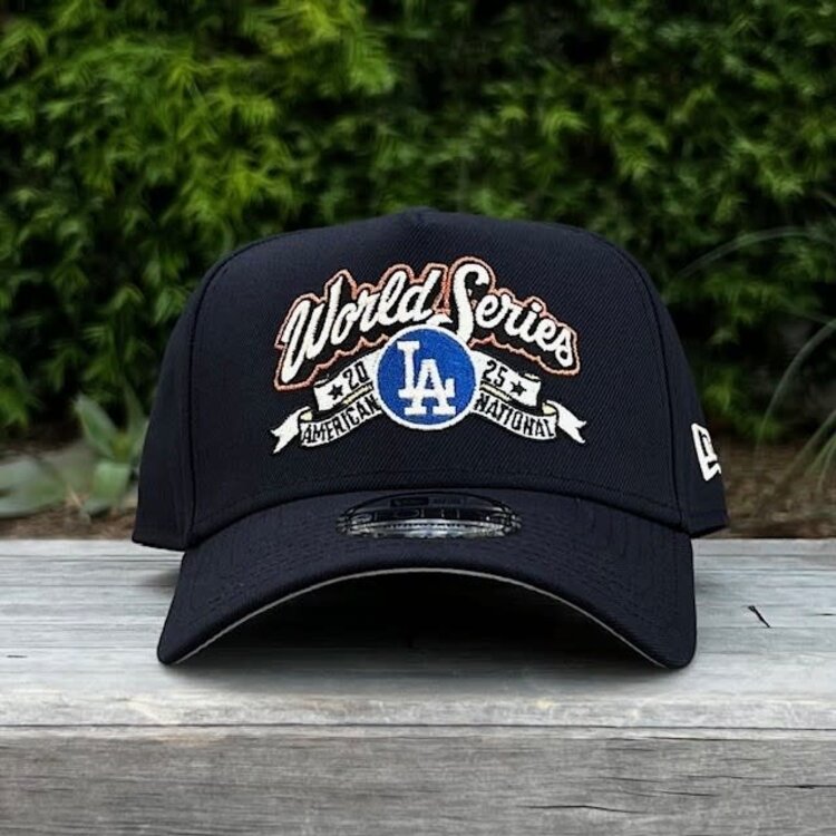 New Era LA Dodgers Navy Ivory 2025 NLCS Locker Room 940 a-frame