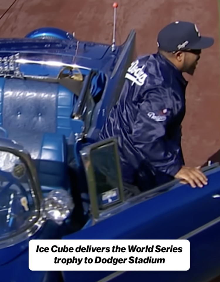 Starter LA Dodgers Men's Starter Navy Cube's Coach Jacket 2025 Champ Celebration