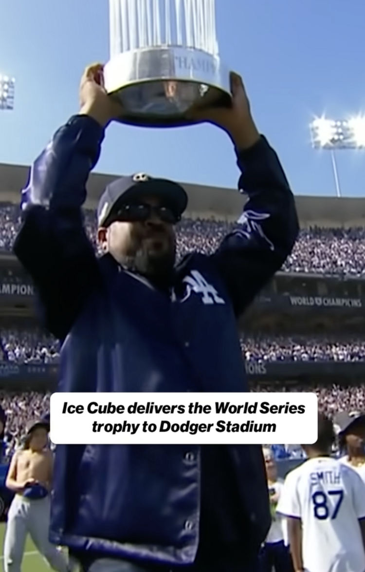 Starter LA Dodgers Men's Starter Navy Cube's Coach Jacket 2025 Champ Celebration