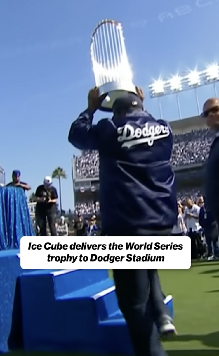 Starter LA Dodgers Men's Starter Navy Cube's Coach Jacket 2025 Champ Celebration