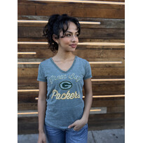 Majestic Packers W V-Neck Day Game