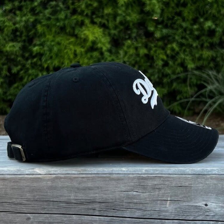 47 Brand LA Dodgers 47 Clean Up Black White Wordmark Red LA