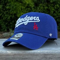 47 Brand LA Dodgers 47 Clean Up Royal White Wordmark Red LA