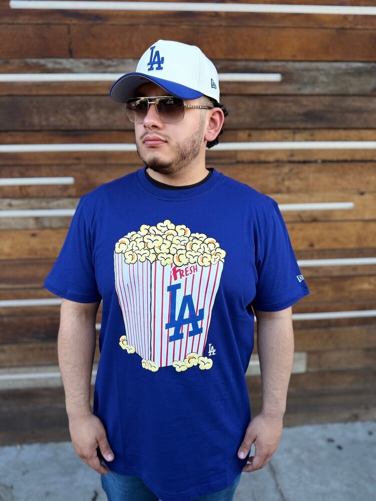 New Era LA Dodgers NE Men's Royal Stadium Popcorn Tee