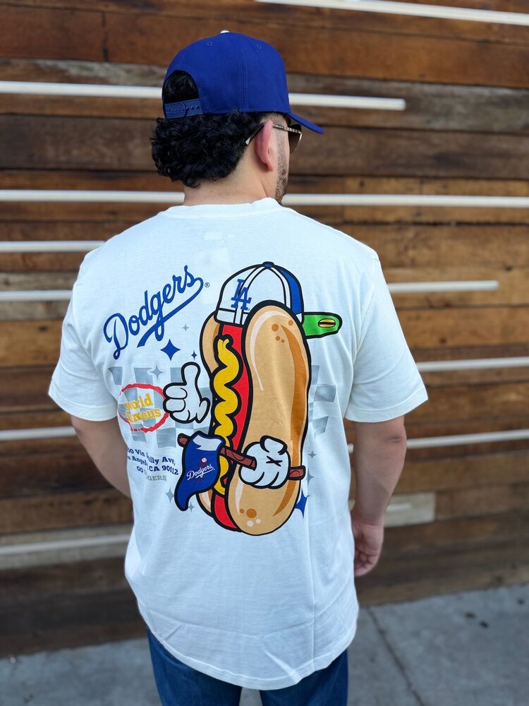New Era LA Dodgers NE Men's Off White Stadium Hot Dog Tee