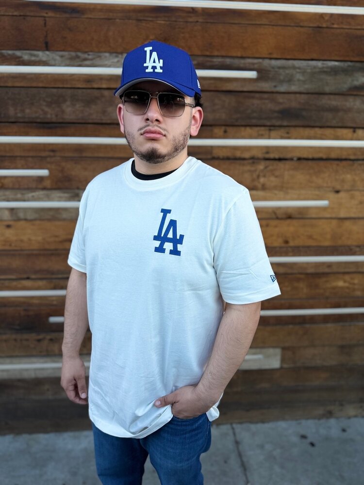 New Era LA Dodgers NE Men's Off White Stadium Hot Dog Tee