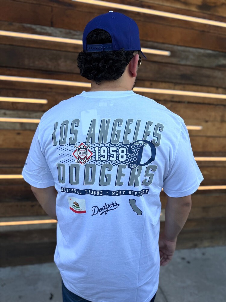 New Era LA Dodgers NE Men's White Established Tee