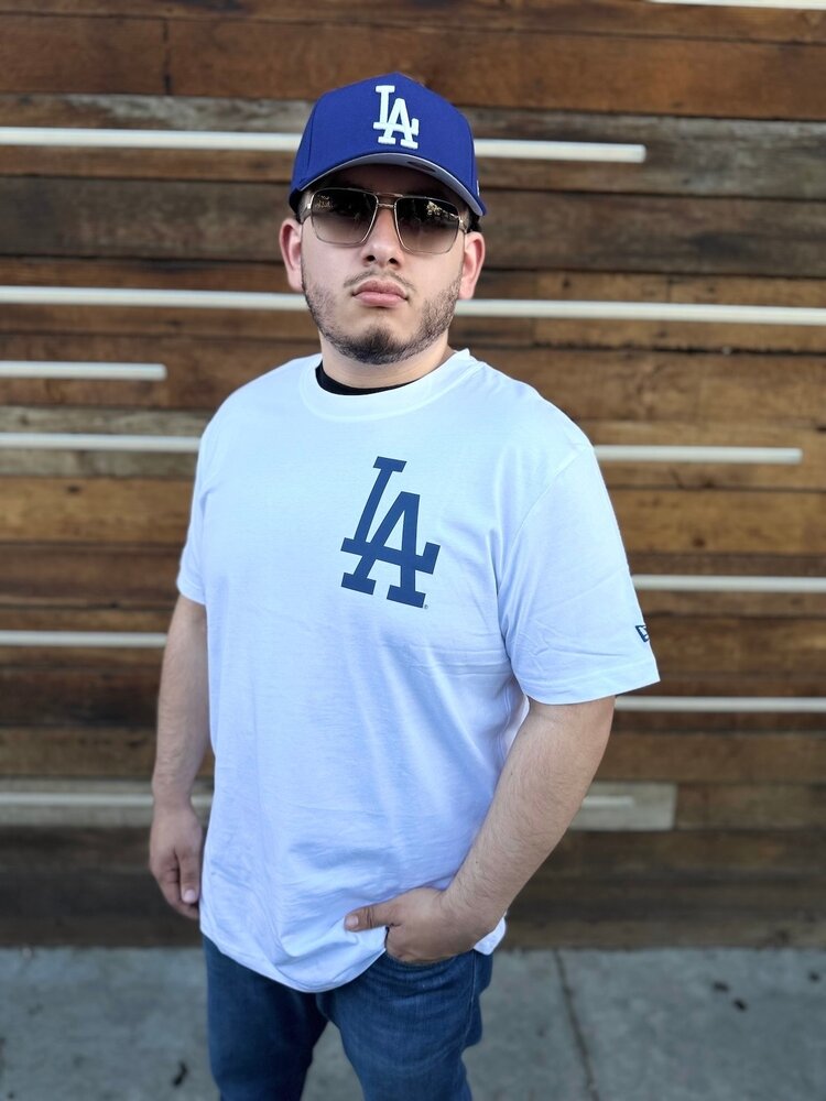 New Era LA Dodgers NE Men's White Established Tee