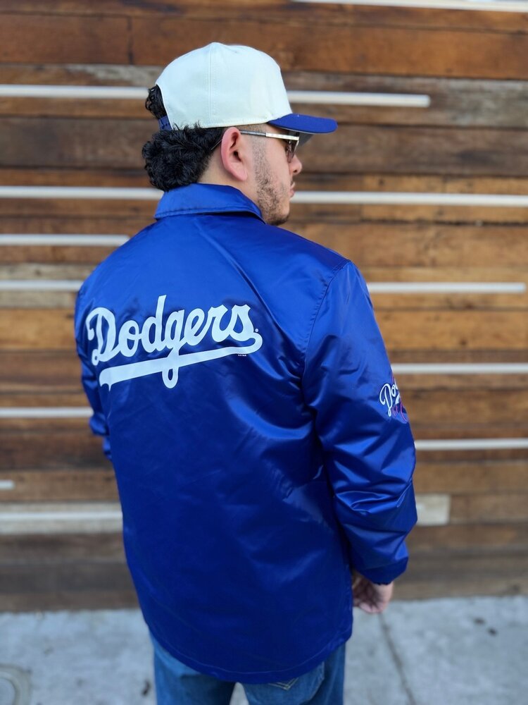 Starter LA Dodgers Men's Starter Royal Cube's Coach Jacket 2025 Champ Celebration