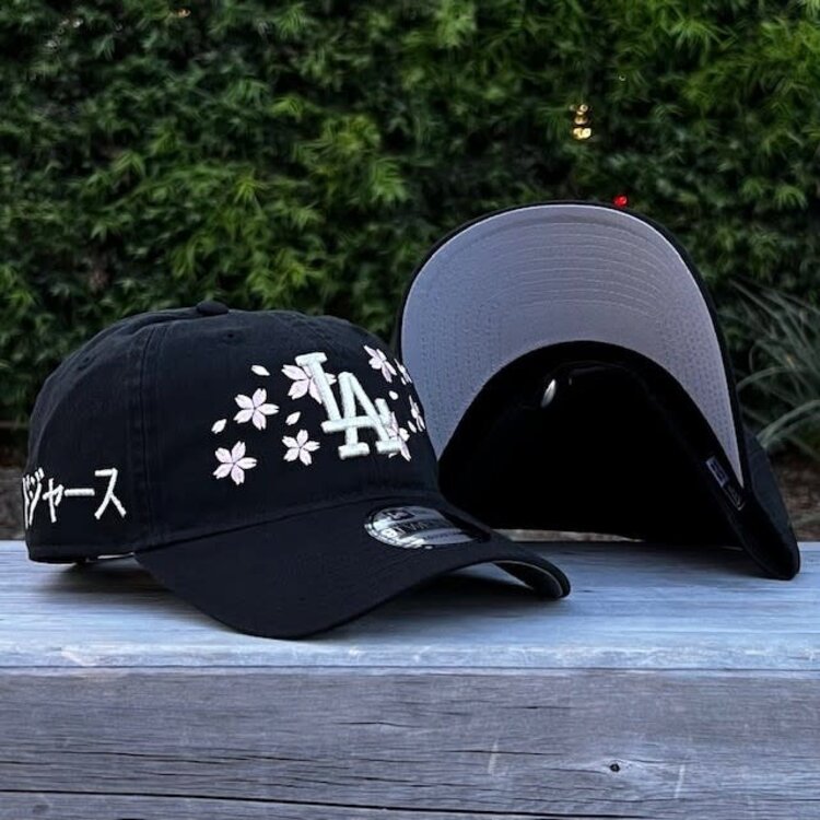 New Era LA Dodgers Black Silver Cherry Blossom Kanji SP 920 Adjustable