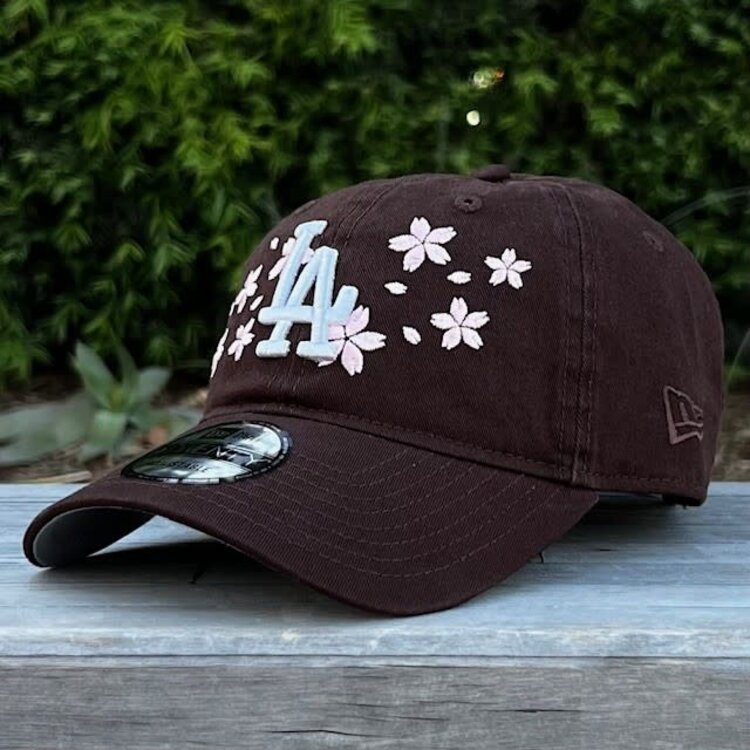 New Era LA Dodgers Dark Brown White Cherry Blossom Kanji SP 920 Adjustable