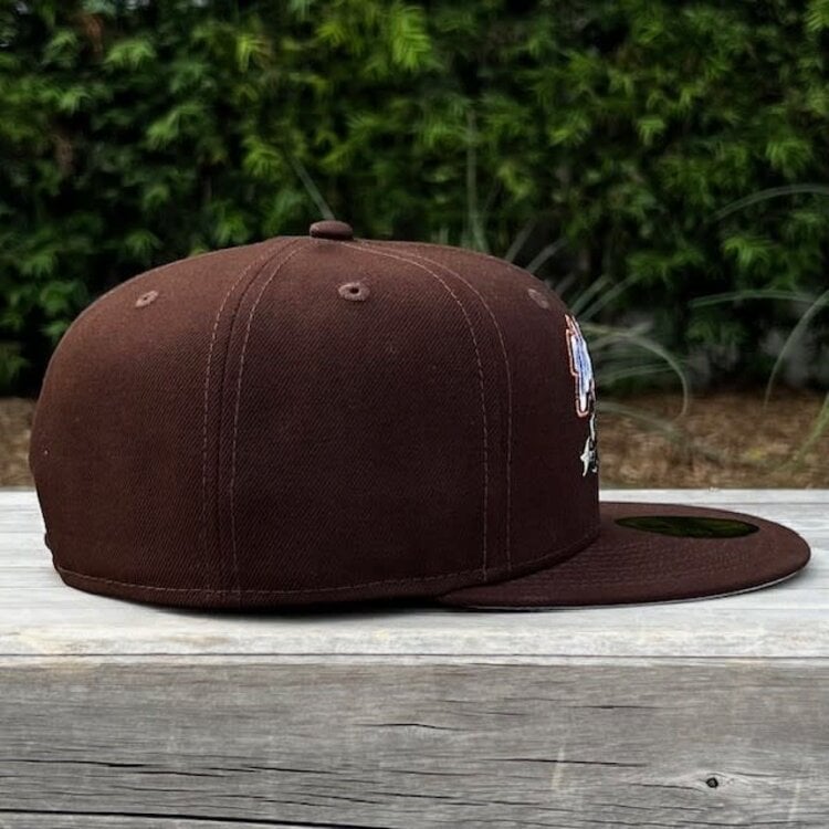 New Era LA Dodgers Dark Brown 2025 NLCS Locker Room Fitted