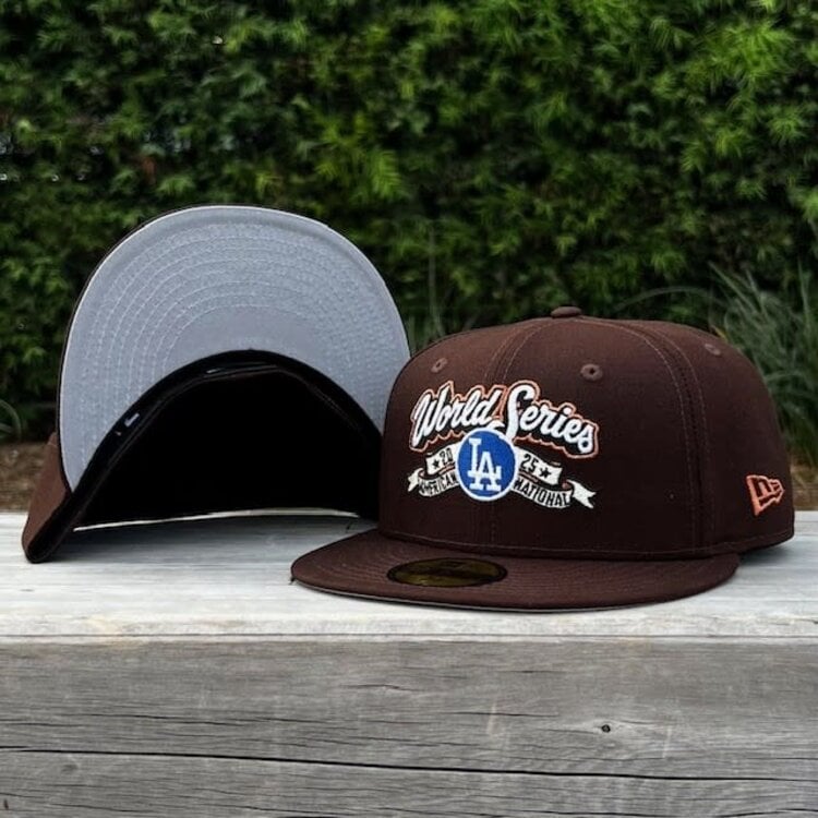 New Era LA Dodgers Dark Brown 2025 NLCS Locker Room Fitted