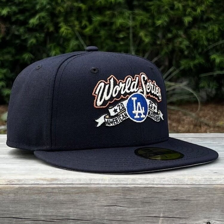 New Era LA Dodgers Navy Ivory 2025 NLCS Locker Room Fitted