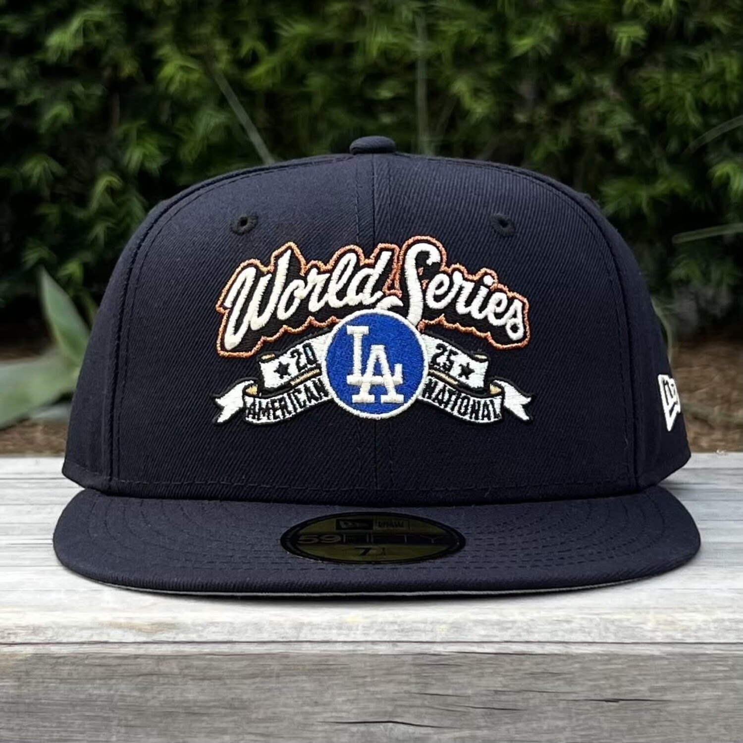 LA Dodgers Navy Ivory 2025 NLCS Locker Room Fitted - The Locker