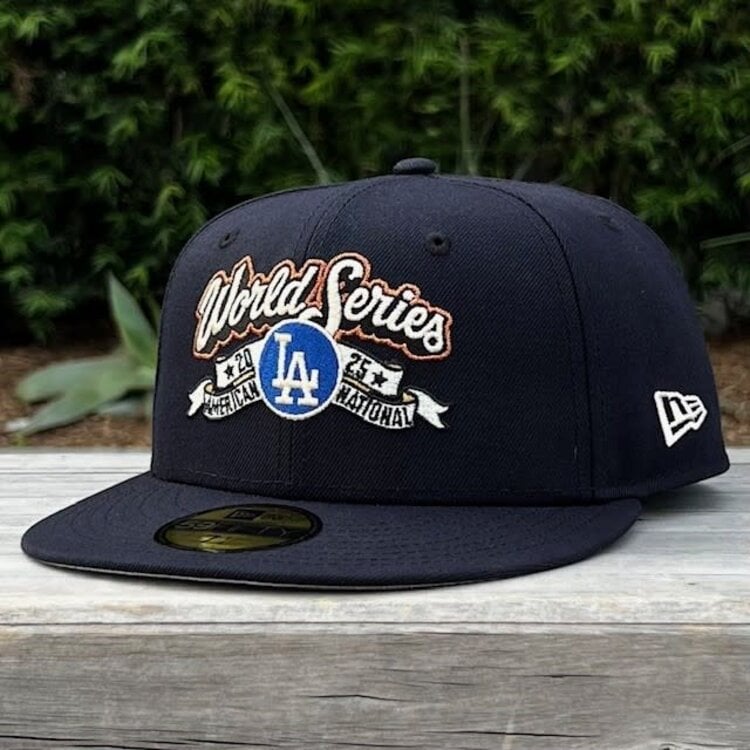 New Era LA Dodgers Navy Ivory 2025 NLCS Locker Room Fitted