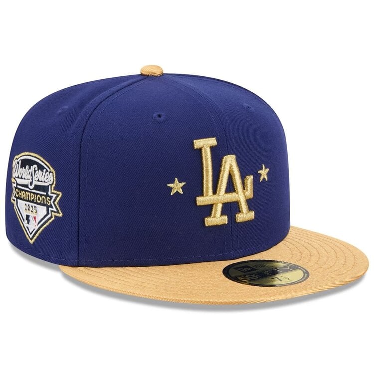 New Era LA Dodgers 2025 World Series Champs Gold Collection