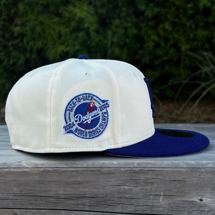 New Era LA Ivory/Royal Back to Back WS Champs Circle