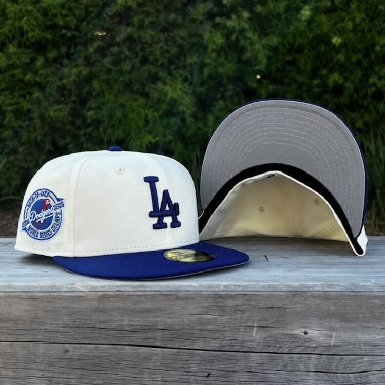 New Era LA Ivory/Royal Back to Back WS Champs Circle