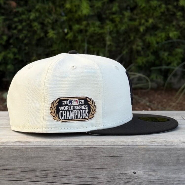 New Era LA Ivory/Black 2025 World Series Champs Laurel SP