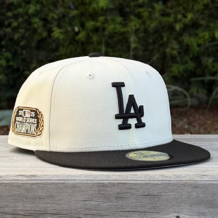 New Era LA Ivory/Black 2025 World Series Champs Laurel SP