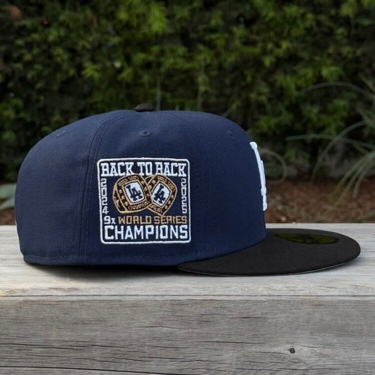 New Era LA Navy/Black Back to Back World Series Champs Rings