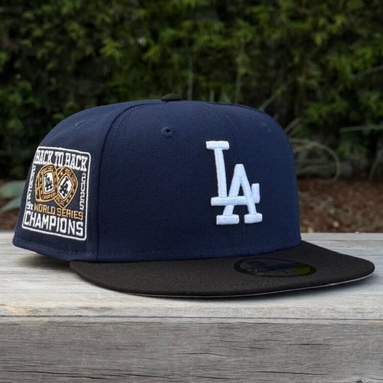 New Era LA Navy/Black Back to Back World Series Champs Rings