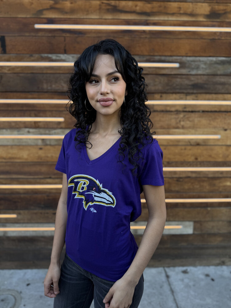 Majestic Baltimore Ravens W V-Neck Defiant Victory