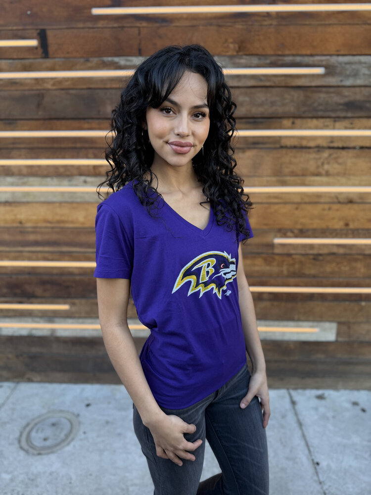 Majestic Baltimore Ravens W V-Neck Defiant Victory