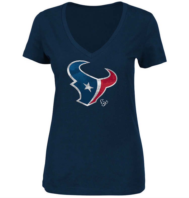 Majestic Texans W V-Neck Defiant Victory