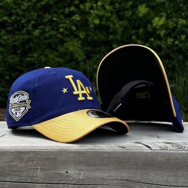 New Era LA Dodgers 2025 World Series Champs Gold Collection Casual Classic Adjustable