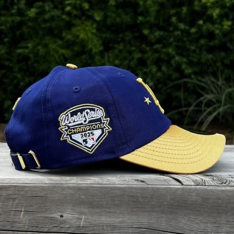 New Era LA Dodgers 2025 World Series Champs Gold Collection Casual Classic Adjustable