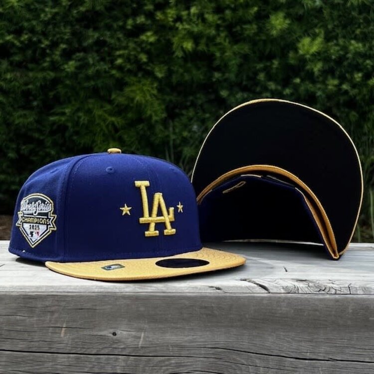 New Era LA Dodgers 2025 World Series Champs Gold Collection