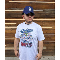 New Era LA Dodgers NE Men's Champs Team Caricature White Tee