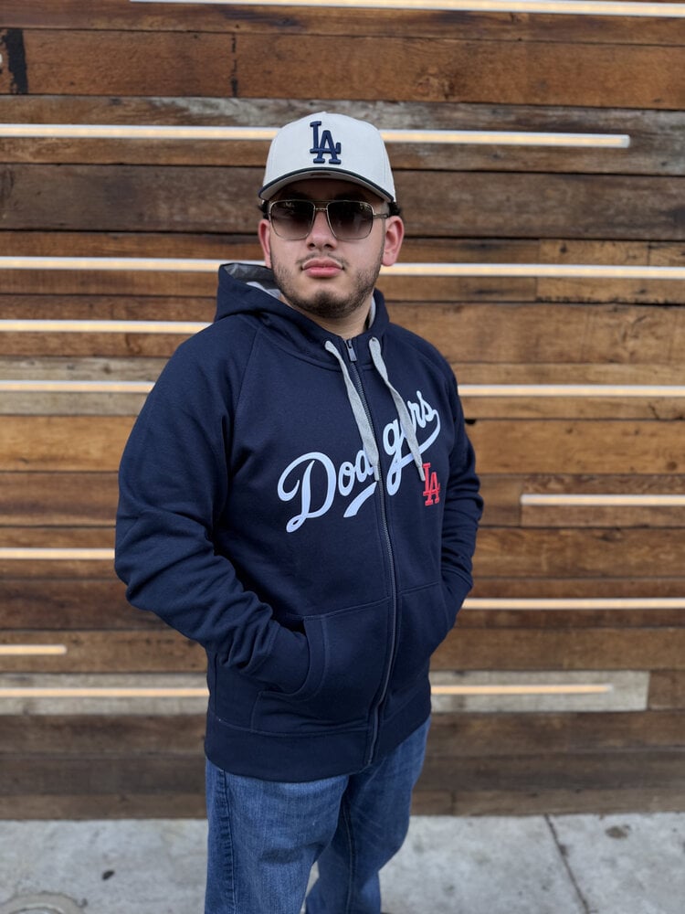 Antigua LA Dodgers Full-Zip Navy w/Red LA