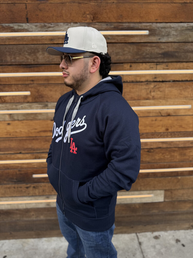 Antigua LA Dodgers Full-Zip Navy w/Red LA