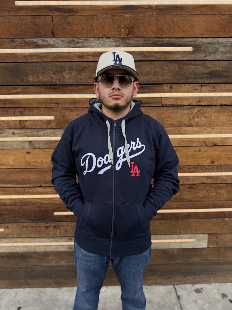 Antigua LA Dodgers Full-Zip Navy w/Red LA