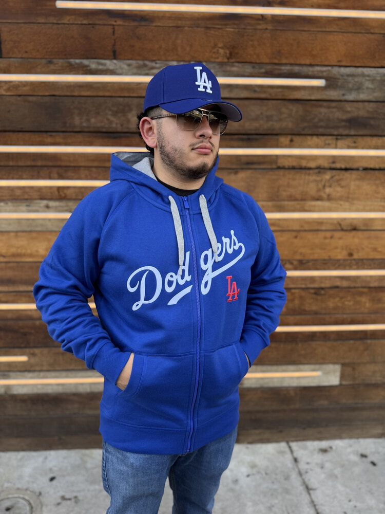 Antigua LA Dodgers Full-Zip Royal w/Red LA