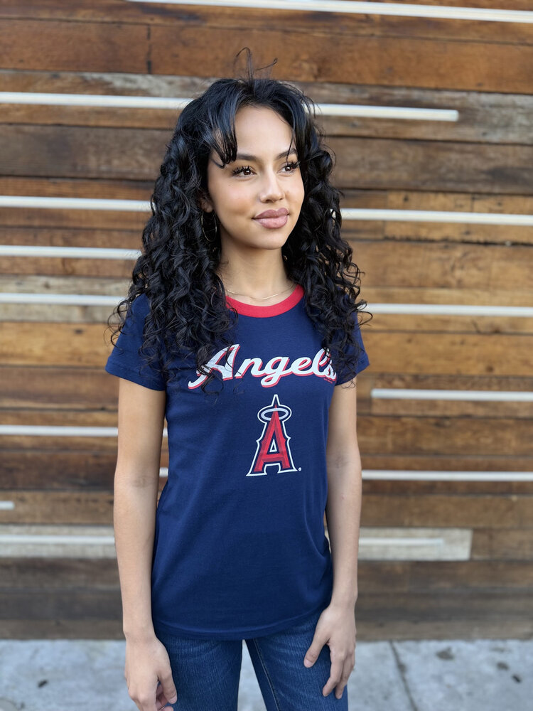 G-III Angels W G-III Power Play Navy Red Tee