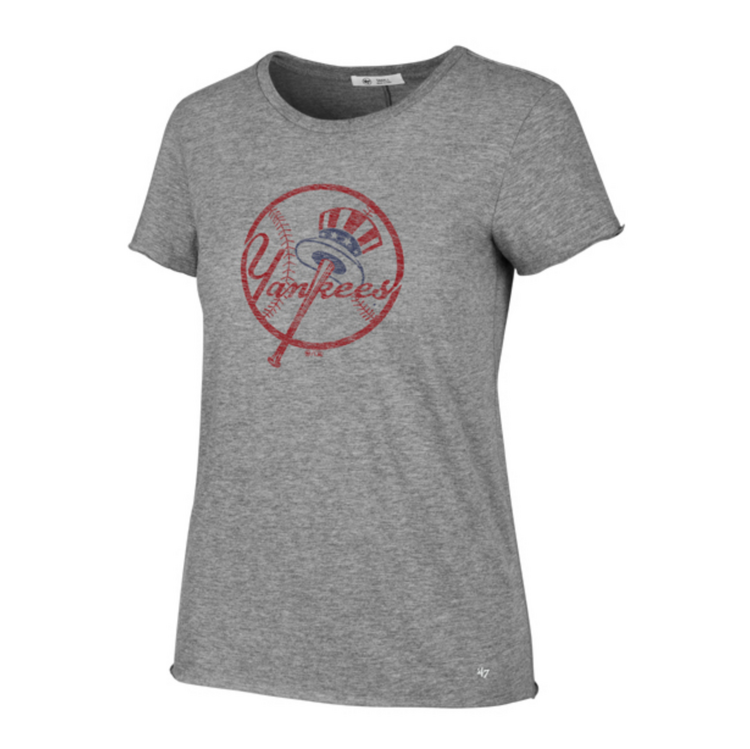 47 Brand Yankees '47 W Slate Grey Fader Letter Crew