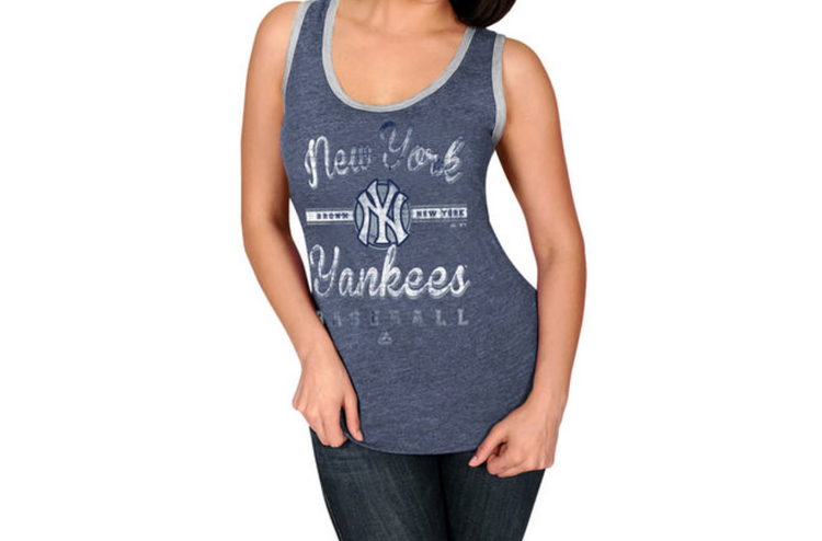 Majestic NY Yankees W Tri-Blend Tank