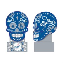 Evergreen LA Dodgers Sugar Skull Statue Blue