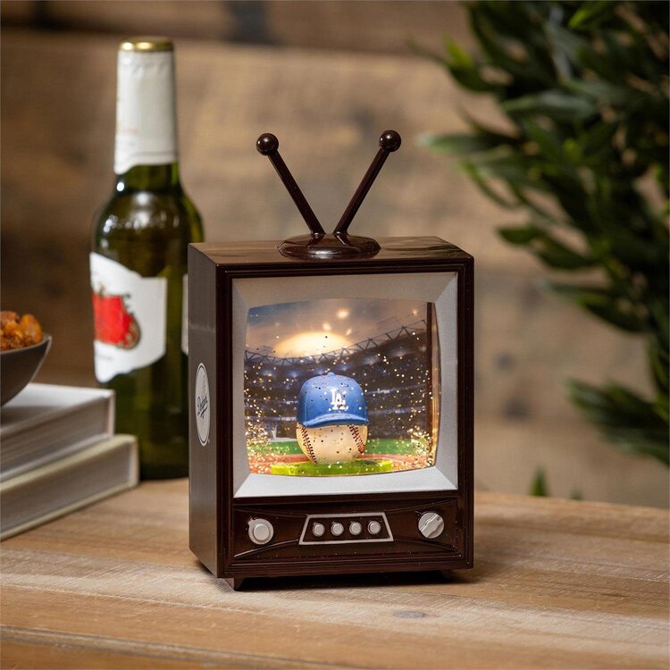 Evergreen LA Dodgers Vintage TV Water Lantern