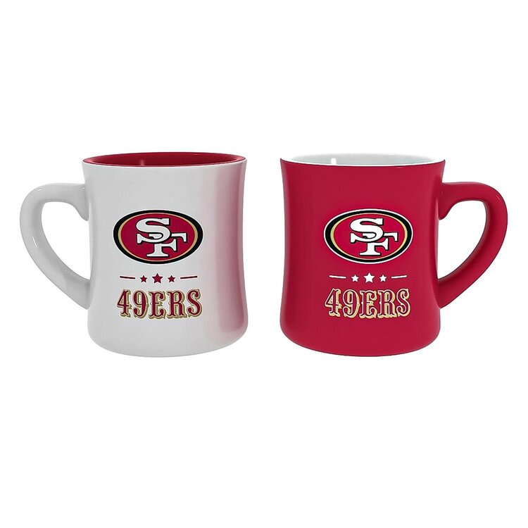 Evergreen 2-piece 10 oz Ceramic Cup Box Set - SF 49ers