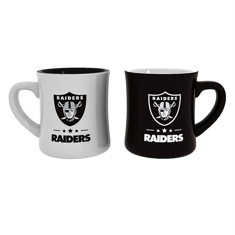 Evergreen 2-piece 10 oz Ceramic Cup Box Set - Raiders