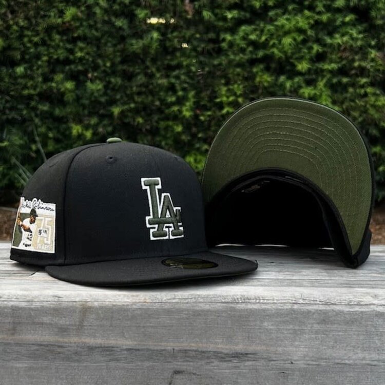 New Era LA Black Army Green OL Jackie Robinson