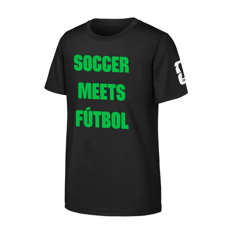 FIFA FIFA 2026 Men's Soccer Meets Futbol Black Tee