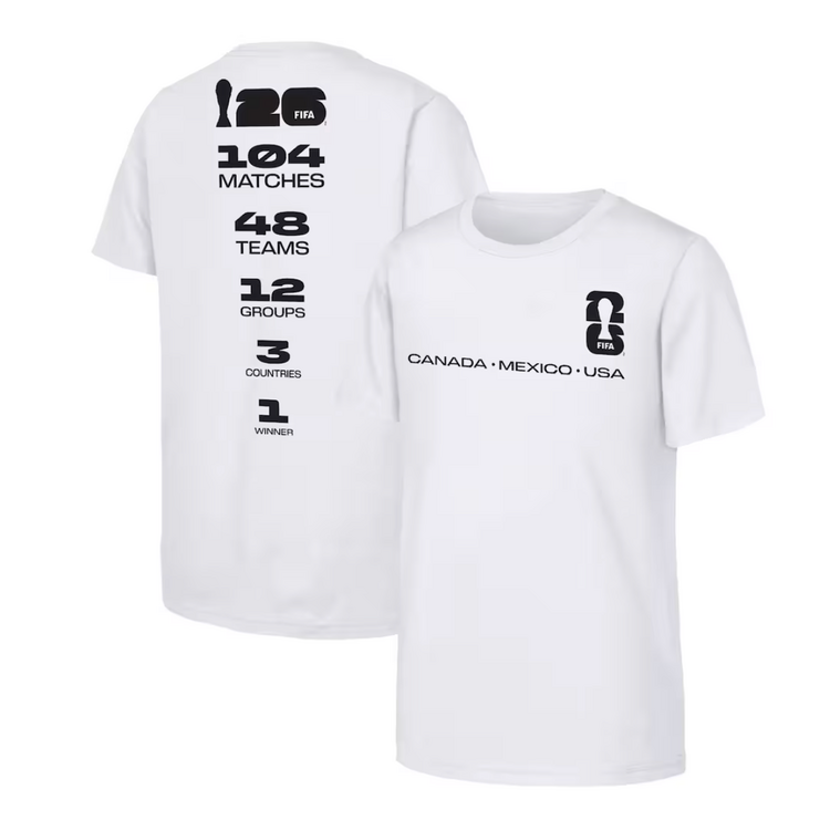 FIFA FIFA 2026 Men's 104 Matches 1 Winner White Tee