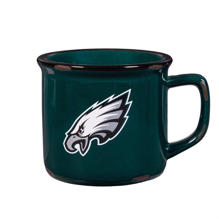 Evergreen Philadelphia Eagles Boxed Ceramic Camp Cup with Enamel Finish, 14oz
